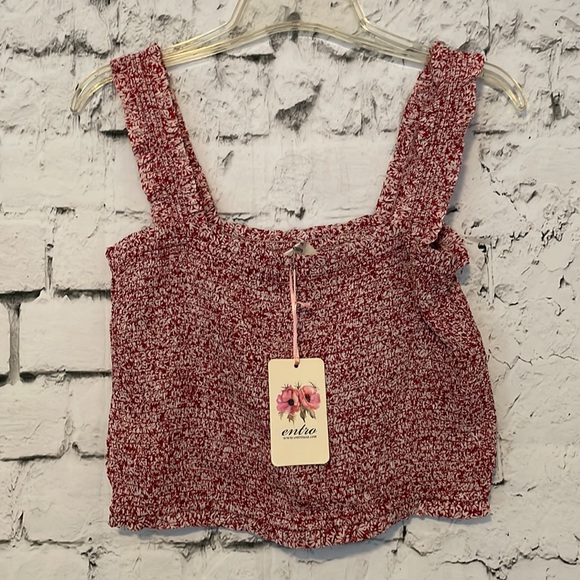 NWT Entro smocked crop top - Picture 3 of 6